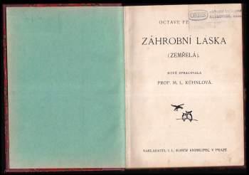 Octave Feuillet: Záhrobní láska