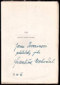 František Nechvátal: Zajetí babylonské