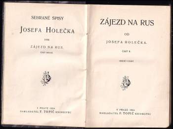 Josef Holeček: Zájezd na Rus