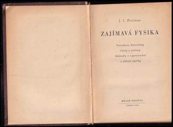 Jakov Isidorovič Perel'man: Zajímavá fysika