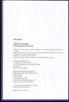 Gloria Beck: Zakázaná rétorika