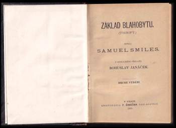 Samuel Smiles: Základ blahobytu