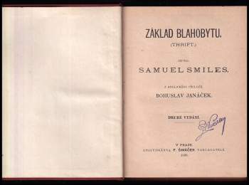 Samuel Smiles: Základ blahobytu