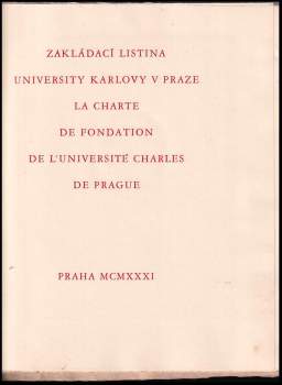 Zakládací listina University Karlovy v Praze