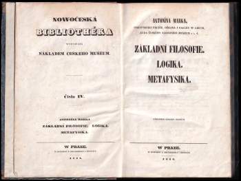 Antonín Marek: Základní filosofie. Logika. Metafysika