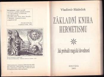 Vladimír Sládeček: Základní kniha hermetismu