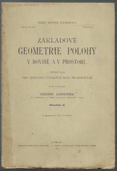Základové geometrie polohy v rovině a v prostoru