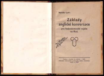 Cyrill Nebuška: Základy anglické konversace pro československé vojsko na Rusi