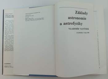 Vladimír Vanýsek: Základy astronomie a astrofyziky