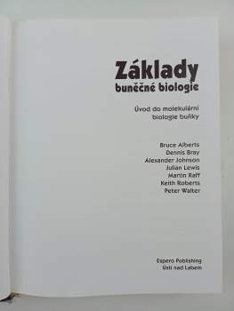 Bruce Alberts: Základy buněčné biologie