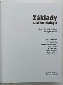 Bruce Alberts: Základy buněčné biologie