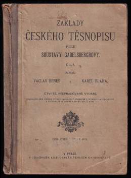 Základy českého těsnopisu podle soustavy Gabelsbergerovy