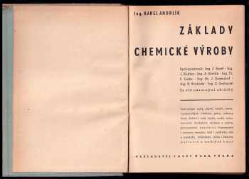 Karel Andrlík: Základy chemické výroby