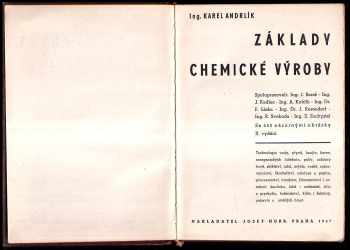 Karel Andrlík: Základy chemické výroby