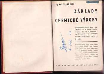 Karel Andrlík: Základy chemické výroby