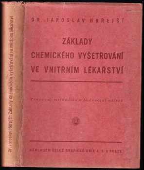 Základy chemického vyšetřování ve vnitřním lékařství