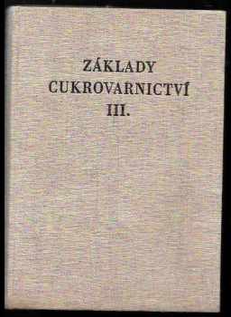 Základy cukrovarnictví