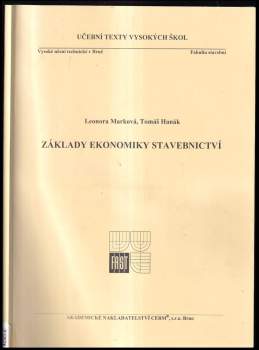 Základy ekonomiky stavebnictví