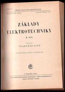 Vladimír List: Základy elektrotechniky
