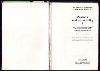 Miloš Řešátko: Základy elektrotechniky I