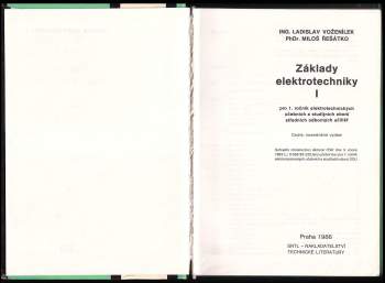 Miloš Řešátko: Základy elektrotechniky I