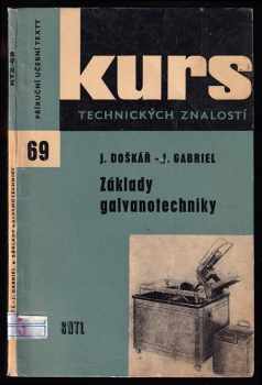 Josef Doškář: Základy galvanotechniky