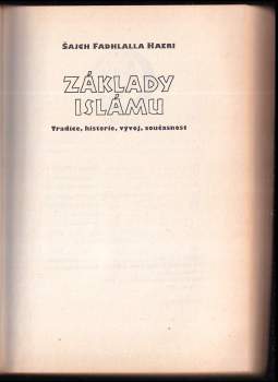 Fadhlalla Haeri: Základy islámu