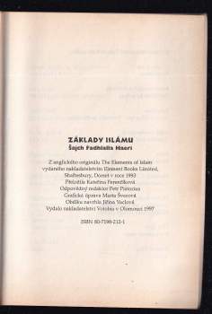 Fadhlalla Haeri: Základy islámu