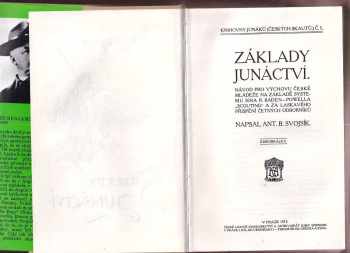 Antonín Benjamin Svojsík: Základy junáctví