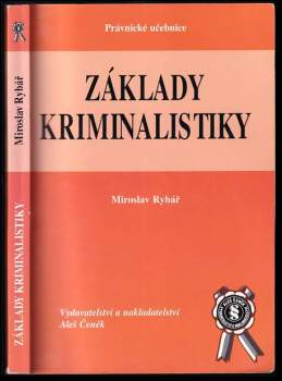 Miroslav Rybár: Základy kriminalistiky
