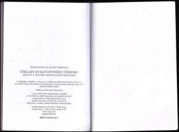 Juliet Corbin: Základy kvalitativního výzkumu