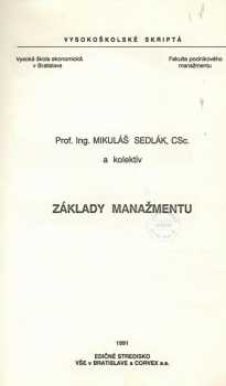 Základy manažmentu