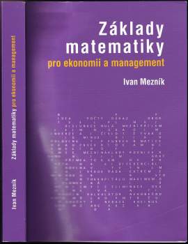 Základy matematiky pro ekonomii a management