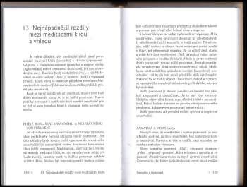Ctihodný Sujiva: Základy meditace vhledu