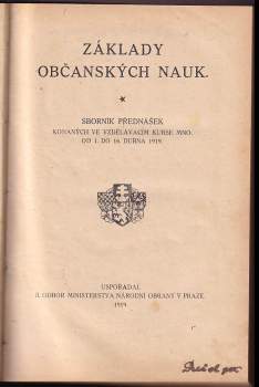Základy občanských nauk