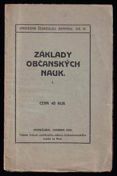 Základy občanských nauk