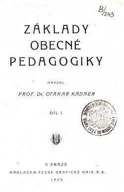 Základy obecné pedagogiky
