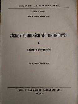 Základy pomocných věd historických