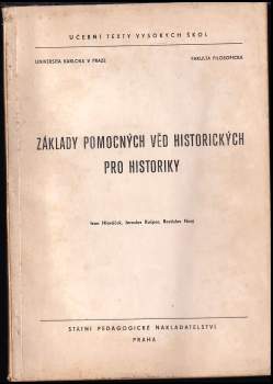 Základy pomocných věd historických pro historiky