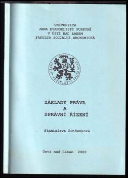 Základy práva a správní řízení