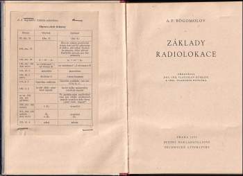 Aleksej Fedorovič Bogomolov: Základy radiolokace