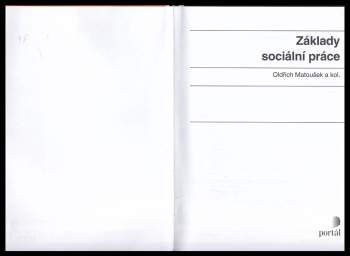 Oldřich Matoušek: Základy sociální práce