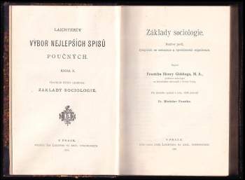 Franklin Henry Giddings: Základy sociologie