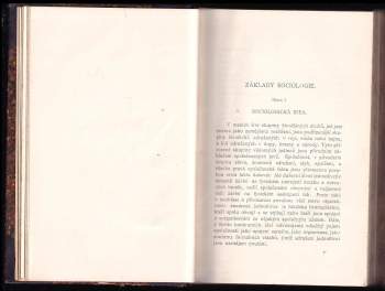 Franklin Henry Giddings: Základy sociologie