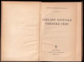 Základy sovětské vojenské vědy