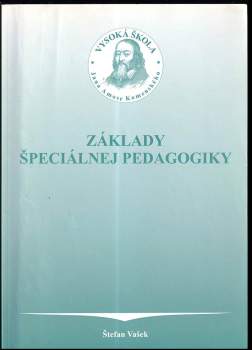 Štefan Vašek: Základy špeciálnej pedagogiky