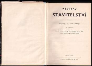 Josef Hraba: Základy stavitelství