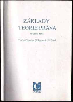 Jiří Boguszak: Základy teorie práva