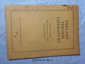 Základy theorie literatury
