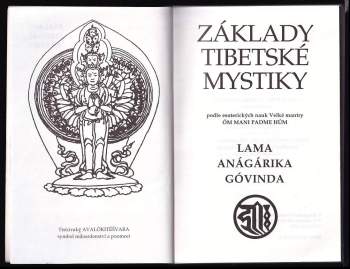 Anagarika Brahmacari Govinda: Základy tibetské mystiky